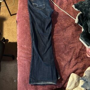 American Eagle Outfitters Low Rise Dark flare Jeans